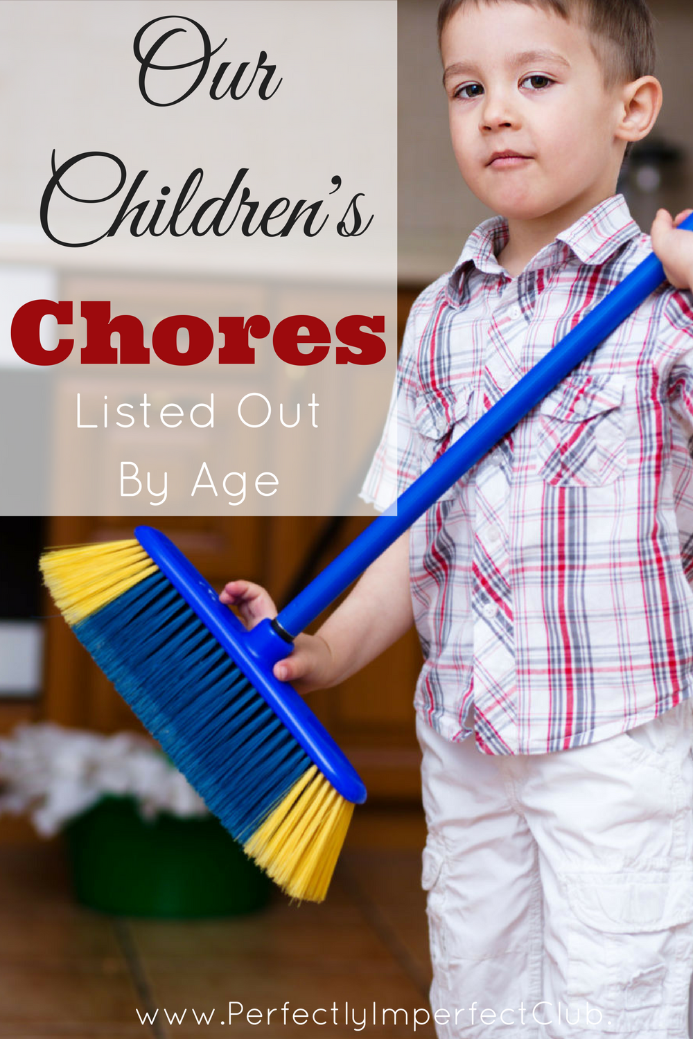 All of the different chores assigned in our home, grouped by age.|Large family|Chores