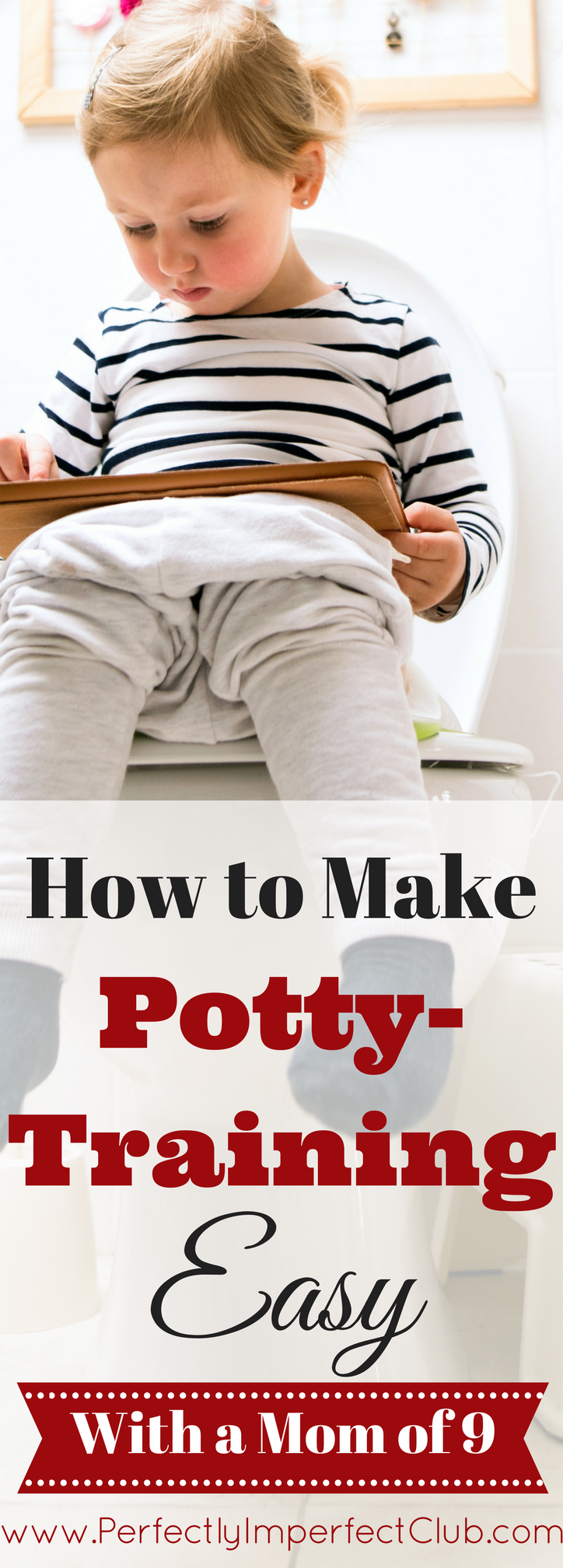 This mom of 9 gives tips on how to make potty training go as smoothly as possible.